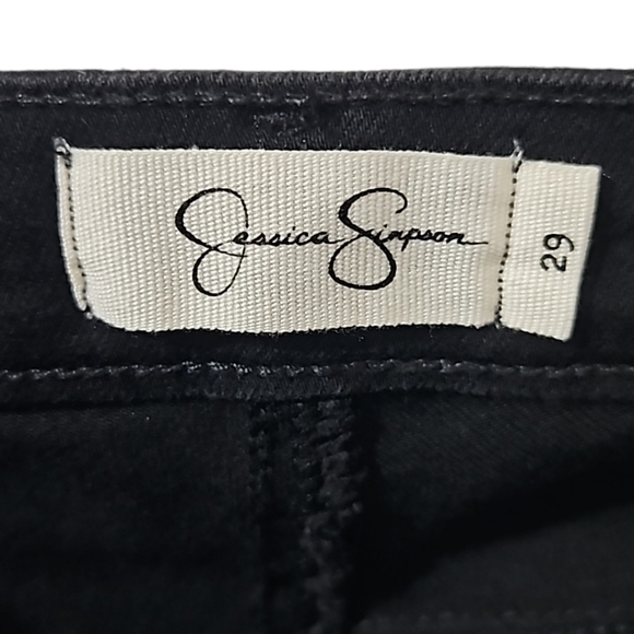 Jessica Simpson Women's Kiss Me Super Skinny Black Jeans Size 29 - Picture 12 of 16